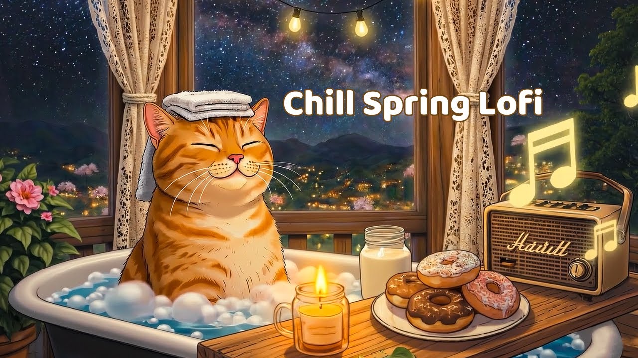 Leave your time constraints behind and relax in the bathtub with the cozy ambiance of lofi music 🛁🎶
