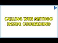 calling Web Method inside codebehind