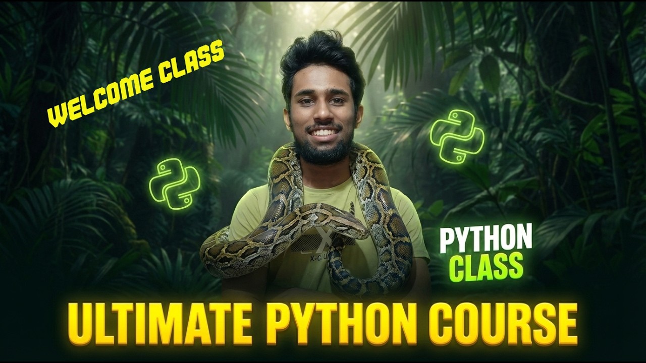 The Complete Python Course 2026 | Welcome Class - YouTube