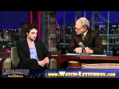 Robert Pattinson on David Letterman [November 19 -...