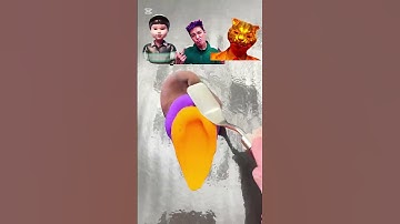 Who can kill Thanos Guess the mixed color of Squid Game#satisfying #squidgame2 #sharkzhan #squidgame