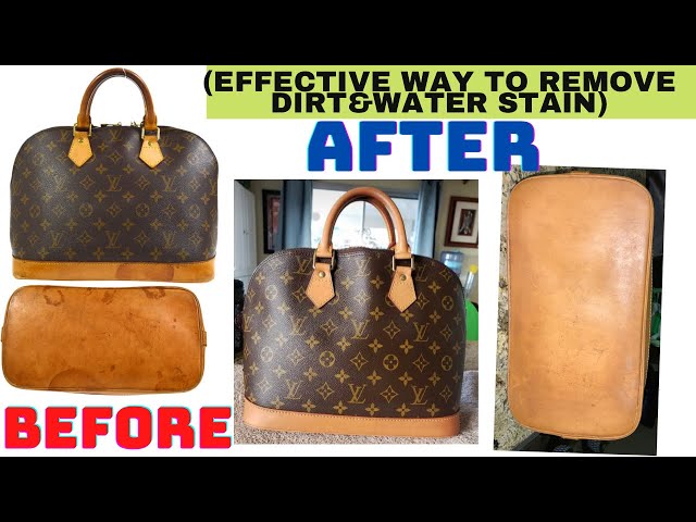 How to Clean Louis Vuitton Vachetta Leather Straps on Neverfull PM Part 1 