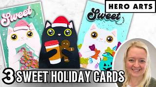 How to Make the Cutest Cat Greeting Cards! (Sweet Theme) @heroarts