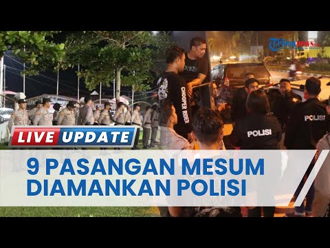 Razia Pekat, Polres Pelalawan Amankan 9 Pasangan Mesum dan Ratusan Liter Miras Jelang Nataru