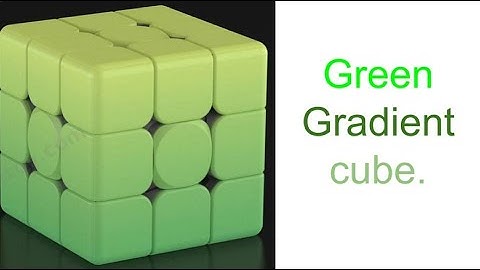 Ziina Star Green Gradient cube