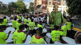 When Sayyed Bhai’s beats brought Bappa Ganesh Aagman with Babulgao Band in Nagpur! #GanpatiVibes 🔥