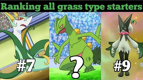 Ranking all grass type starter pokemon gen(1to9)|worst to best|Astro pikachu