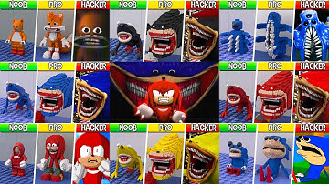 LEGO EVERY Characters & Every Forms in Shin Sonic Tapes (FULL COLLECTION #4) : Noob, Pro, Hacker!