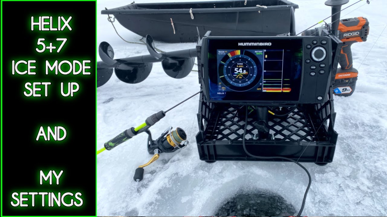 How To Set Up a Humminbird Helix 5 or 7 for Ice Fishing. My Settings and  Basic Features. 