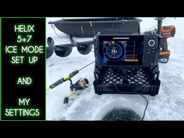 How To Set Up a Humminbird Helix 5 or 7 for Ice Fishing. My