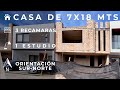 CASA EN TERRENO DE  7X18 MTS🏡 | 4 RECÁMARAS | OBRAS AJENAS