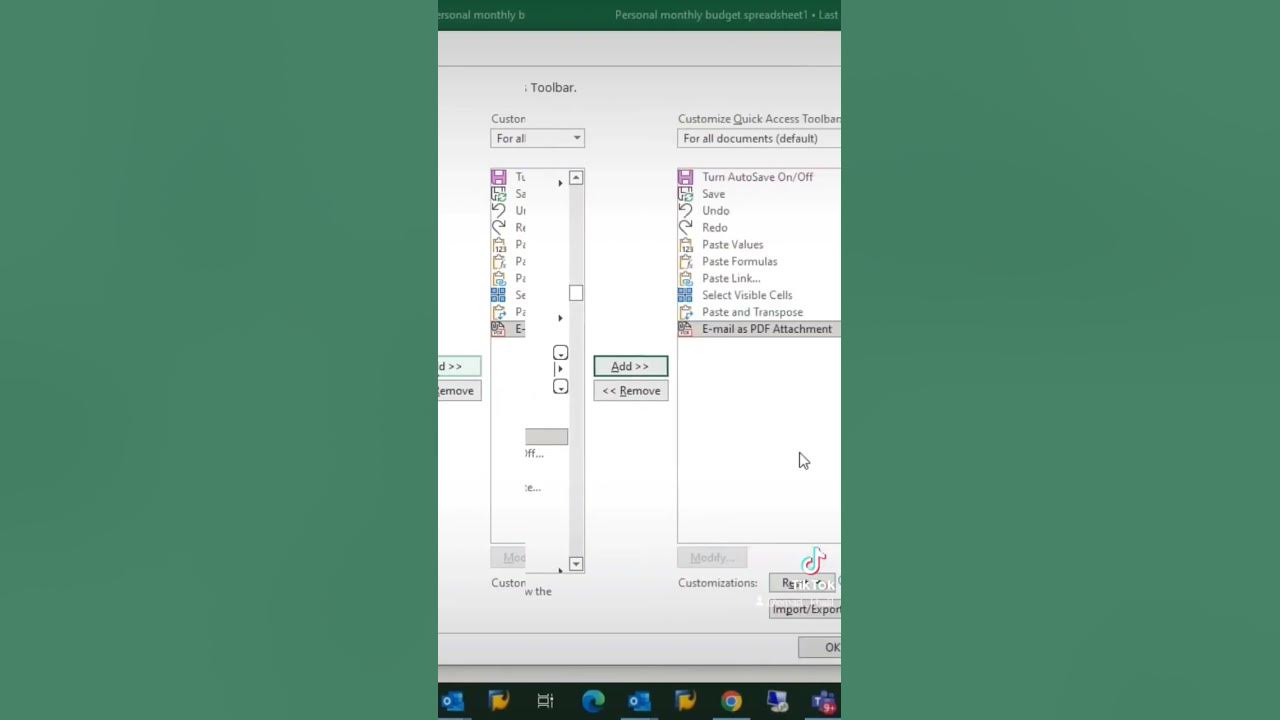  how to send excel file as pdf shorts youtube