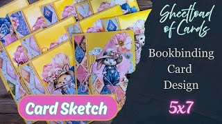 Springtime bookbinding cards / April 2026 Sheetload of cards