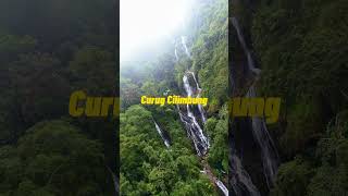 Curug yang terlihat dari pinggir jalan raya Neglasari Garut #fyp #garut #curuggarut #garutselatan