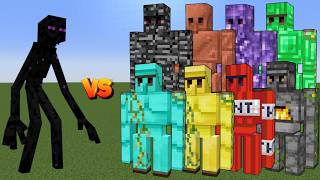 Mutant Enderman vs All Golems - Minecraft Mob Battle