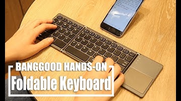 WIRELESS MINI KEYBOARD with touchpad for smartphones, tablets and laptops
