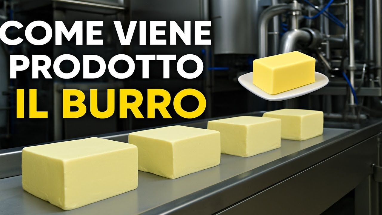 Come viene prodotto il BURRO nelle moderne fabbriche – Processo completo