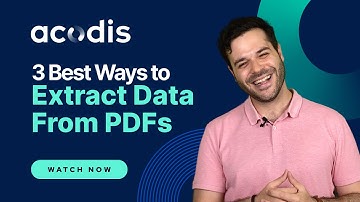 3 Best Ways to Extract Data From PDFs | Acodis