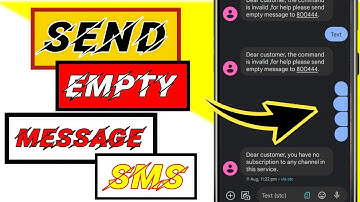 Sending a blank Message via SMS | Sending Message SMS is empty | how to send empty message