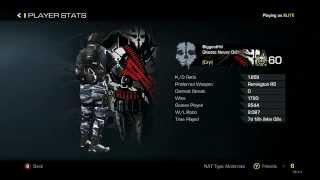 Call of Duty Ghosts Stats | 10th prestige