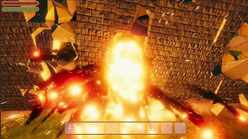 Voxel Terrain and Structural Integrity Showcase. - Medieval RPG Sandbox