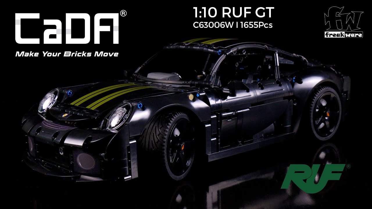 CaDA RUF GT 1:10 (1655 Teile) - C63006W - YouTube