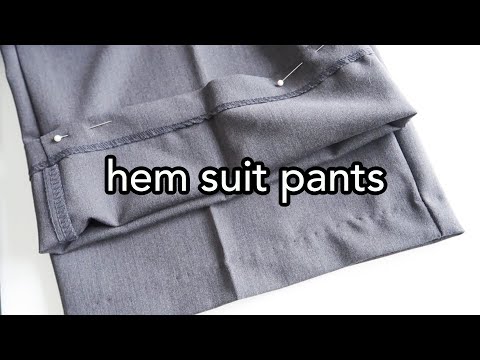 How to Hem Dress Pants by Hand or Machine, With an Invisible Hem Stitch —  Pin Cut Sew Studio