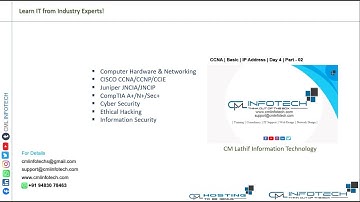 | CML INFOTECH | CCNA-05 | Network Funda IP Address  | Day 04 | Part- 02 |