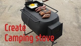 캠핑난로 만들기 (Making a camping stove)