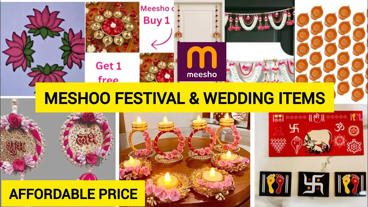 |vlog61| Meshoo Festival & Wedding decoration items/meshoo hual/meshoo finds/affordable price/Meshoo