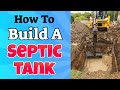 how to build a septic tank - how to build a septic tank