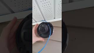 axis dome camera install