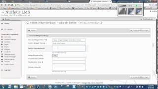 NUCLEUS   adding a forum widget