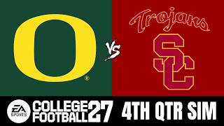 Oregon vs USC - 9/26 4TH QUARTER SIM (College Football 27)