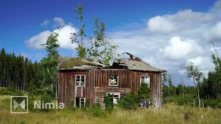 Old Abandoned Overgrown Decaying House In Swedish Forest