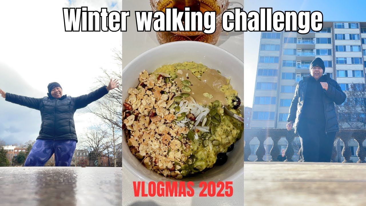 Vlogmas days 4–5 | walking through winter, anti inflammatory breakfast & holiday shopping
