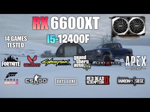 RX 6600XT : Test in 14 Games ft i5 12400F - RX 6600XT GAMING - YouTube