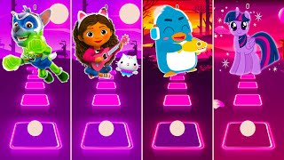 PAW Patrol vs Gabby's Dollhouse vs BabyBus vs My Little Pony - Tiles Hop screenshot 5