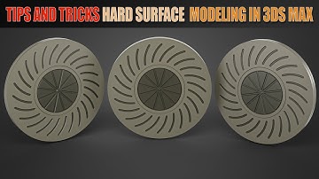 Topology Hard Surface: Correct topology of Circular Extrude Modeling In 3ds Max || N°_103