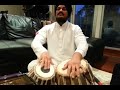 Sound effects on tabla, moving train