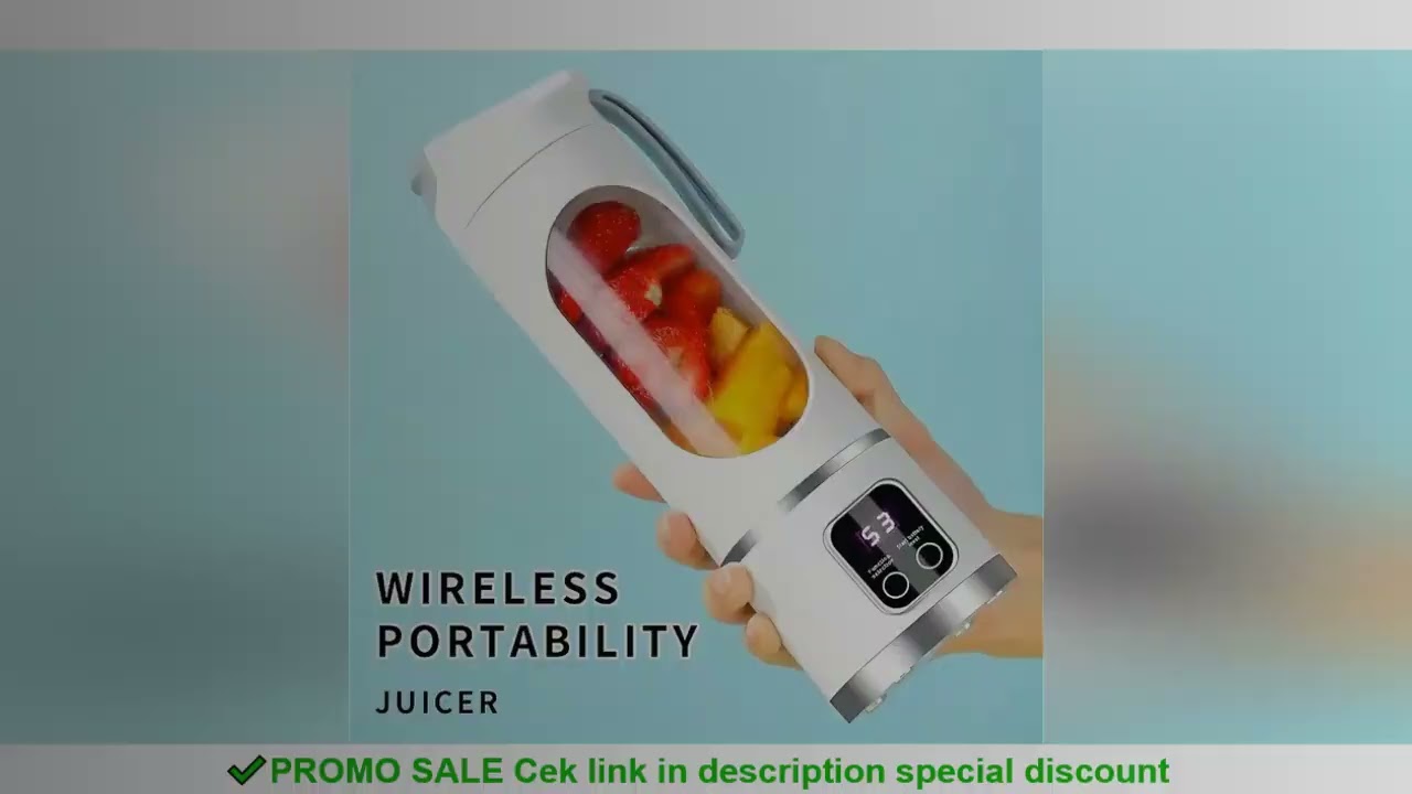 blender juicer Portable Electric Juicer 450ml 8 Blades Travel Juicer Machine Chargeable Shakes Smoot