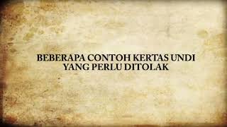 Latihan PACA (Pengiraan Undi - Counting Agent)