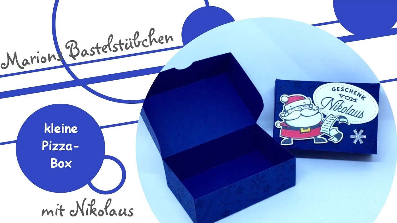 kleine Pizza Box als Nikolaus Geschenk aus der "Weihnachtswerkstatt" von Stampin´ Up!