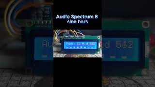 Audio Spectrum 8 sine bars waves with LCD1602