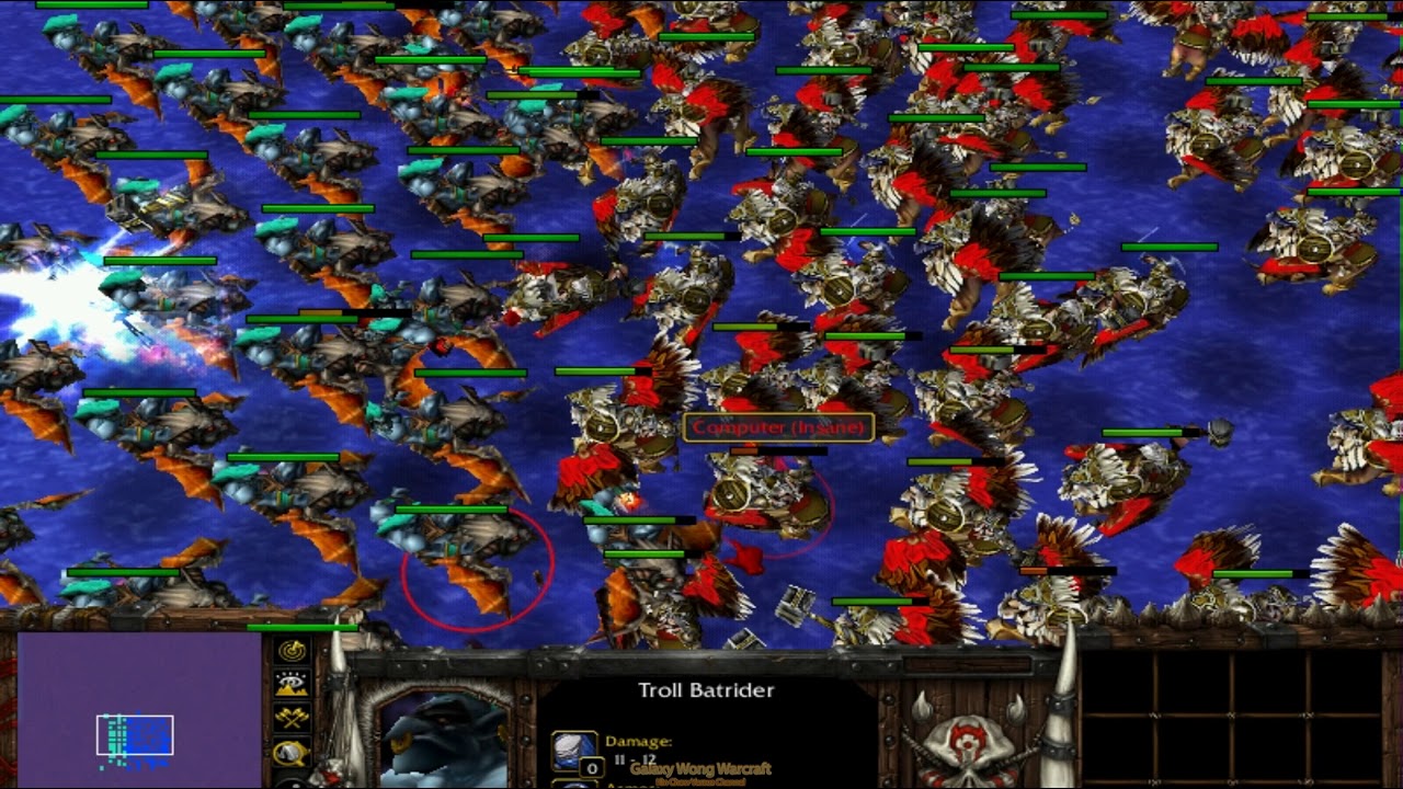 100 Troll Batrider vs 100 Gryphon Rider 1080p