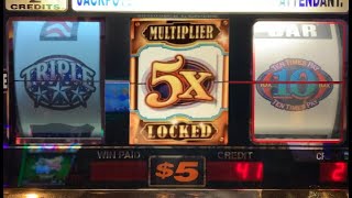 High Limit Slots! Awesome Bonus Bells Slot with Locking Wilds! + 5x 10x Pay + Triple Double Stars!