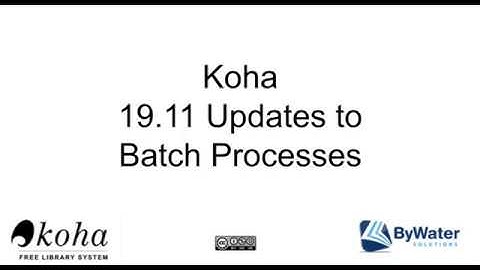 Batch Enhancements in 19.11