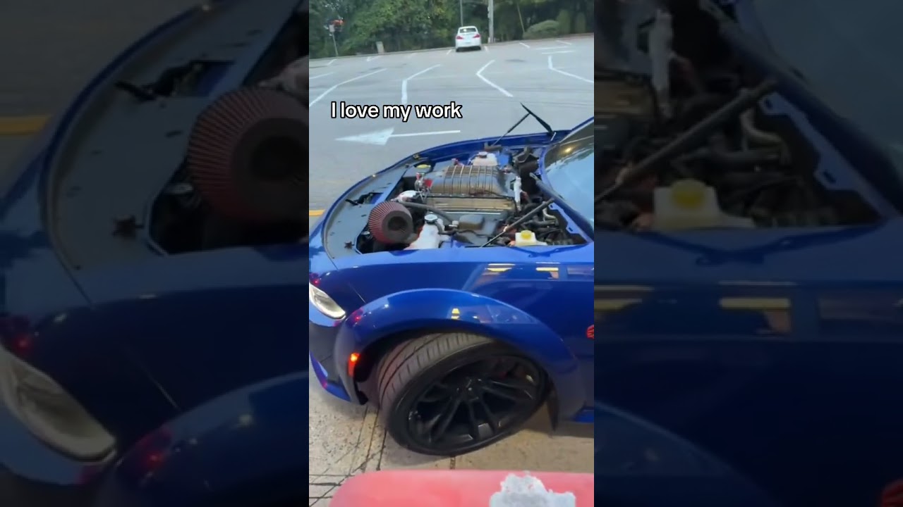 Driving a hellcat without the hood