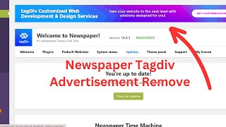 Newspaper X Theme Tagdiv Advertisement Remove