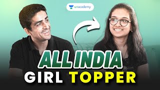 Bhai Meets All India Girl Topper!  (JEE Main 2024)